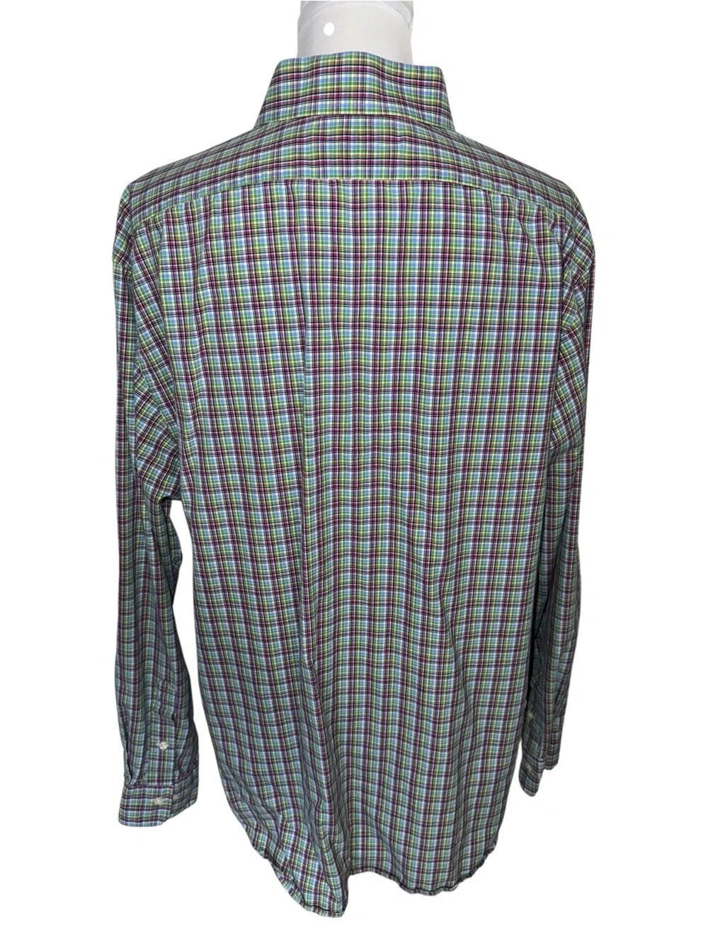 Polo Ralph Lauren Custom Fit Plaid Button Front Shirt Men’s XXL Long Sleeve